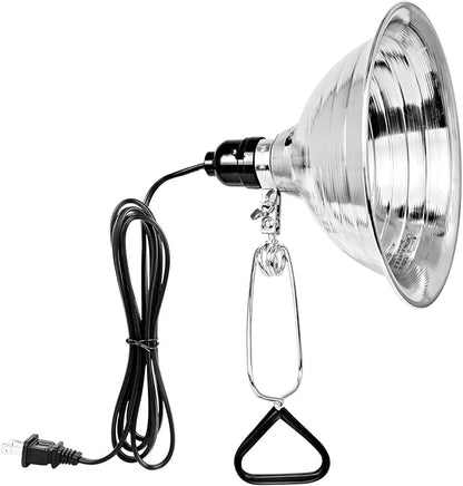 Simple Deluxe Clamp Lamp Light 150 Watt with 8.5 Inch Aluminum Reflector (no Bulb Included), 6 Feet