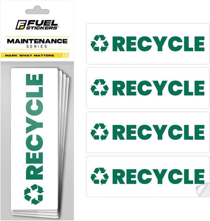 Recycle Sticker for Trash Bins – Heavy Duty, Recycle Only Sticker - 3-5 Year Indoor/Outdoor Rated