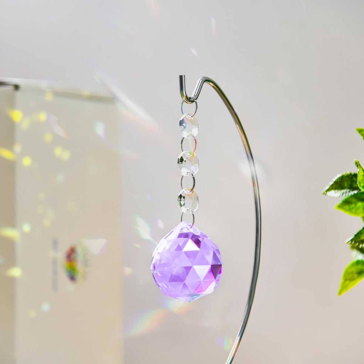 9-Inch,Unique Sympathy Gifts for Loss of Loved One,40mm Crystal Suncatcher,Condolences Gift for