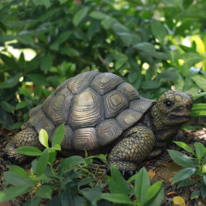 Garden Turtle Statue Decoration, Large Realistic Tortoise Figurine, Outdoor Lawn Ornament Garden