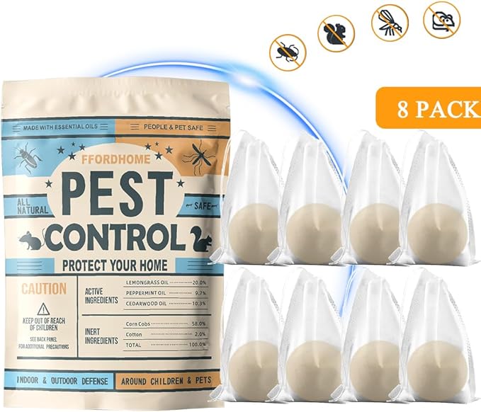 Pest Repellent ， Moth Balls for Outdoor use， Keep Pest Away Repel Mice and Rats, Roach, Ant