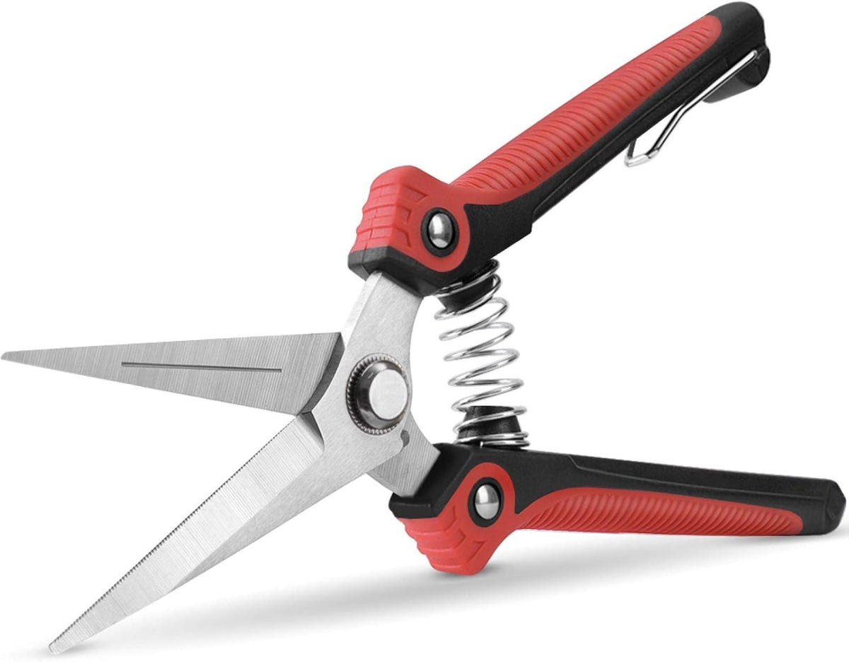 WYF Pruning Scissors, Professional Garden Shears - Straight Stainless Steel Blades - Sharp