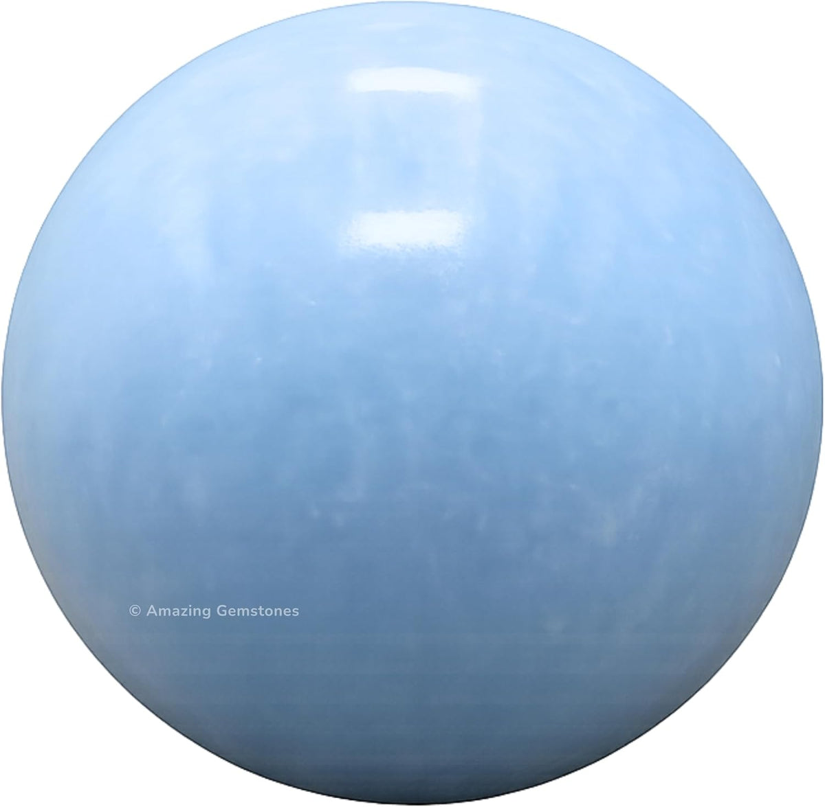 Amazing Gemstone Blue Calcite Crystal Ball with Stand - 2" Inches Crystal Sphere Meditation Balls
