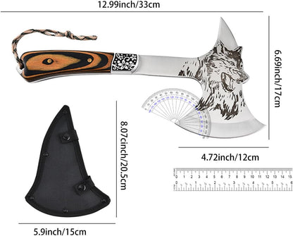 Multi-Functional Outdoor Axe - Garden Hatchet for Camping, Survival, and Tree Cutting - Portable