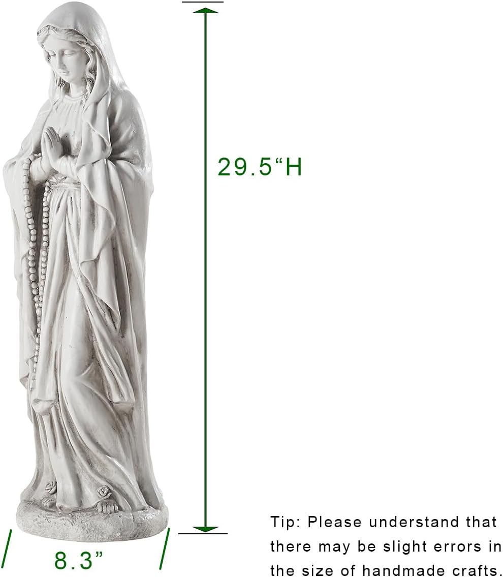 Virgin Mary Statue Outdoor, Religious Garden Statue, Blessed Mother Outdoor Statue, Large Outdoor
