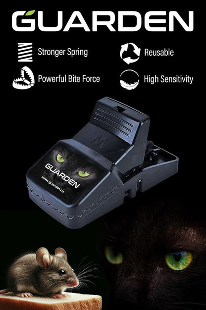 Mouse Traps Indoor (6 Pack) Catch Rats, Mice, and Voles Fast with These Simple to Bait, Safe to