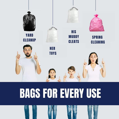 Plasticplace 32-33 Gallon Trash Bags │ 1.5 Mil │ Pink Garbage Can Liners │ 33’” x 39” (100 Count)