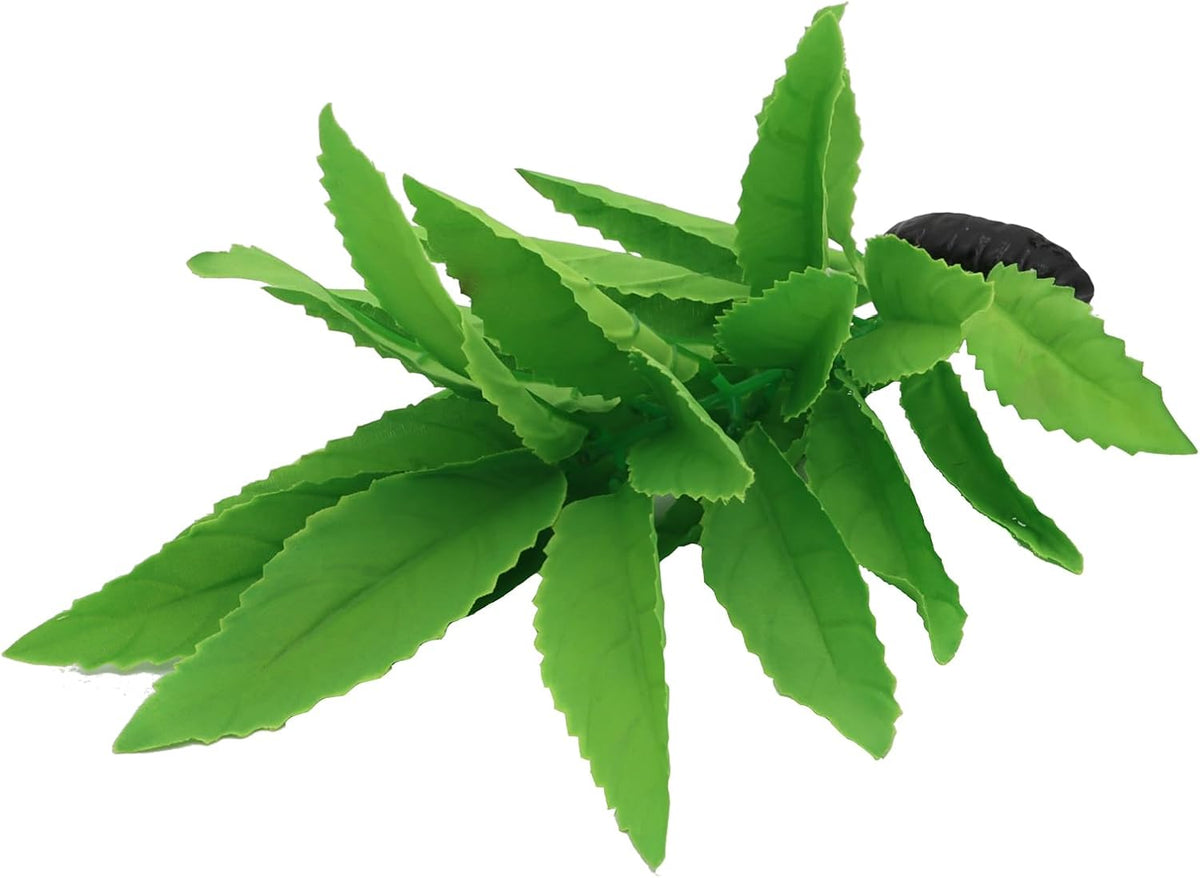 2-Pack 12 Inch Aquarium Silk Aquarium Plants, Artificial Plastic Plant for Small Tank, Goldfish