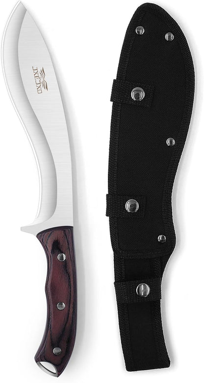 JXE JXO 13.2" Machete, Full Tang Machete for Cutting Trees Heavy Duty, 1065 High Manganese Steel