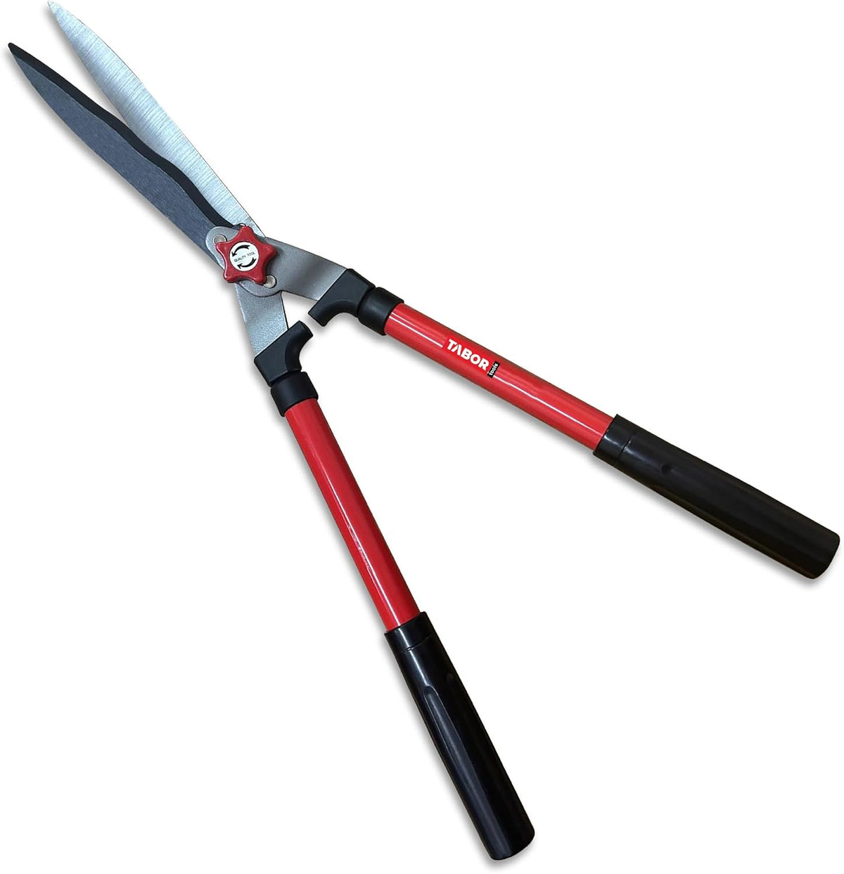 TABOR TOOLS B620A Hedge Shears with Wavy Blade for Trimming Borders, Boxwood, and Bushes, Manual