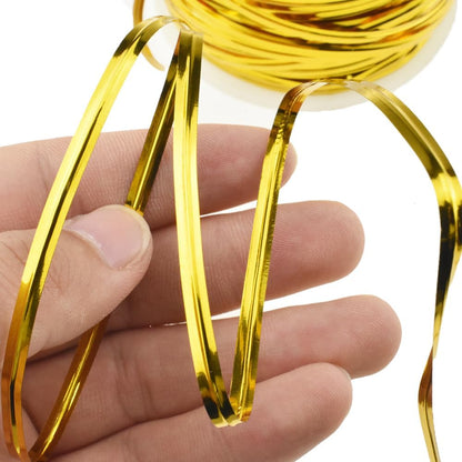 HAHIYO 100Yards/300Feet/91M Gold Metal Twist Ties for Bread, Candy, Coffee, Plant Garden