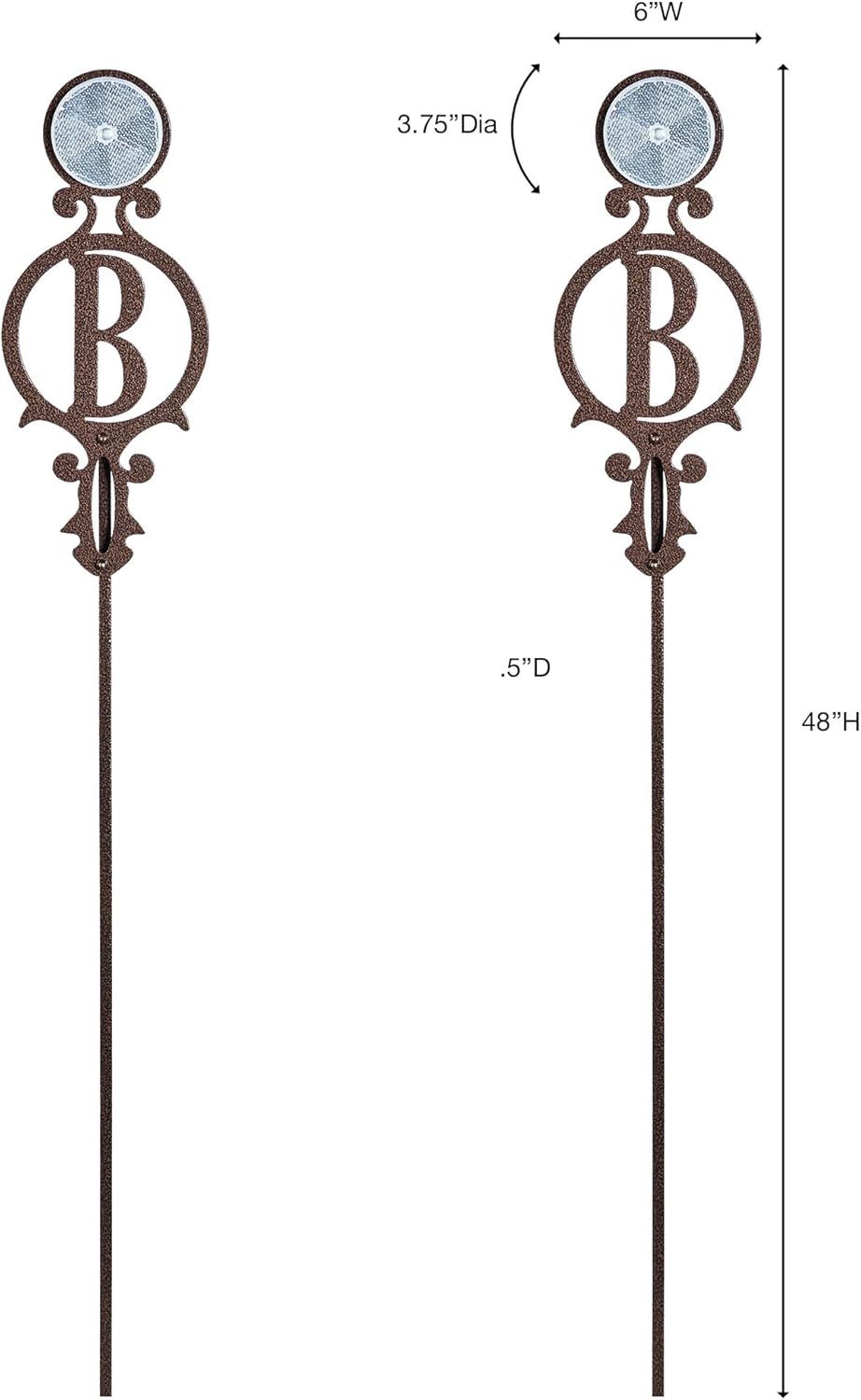 Touch of Class Pathways Reflective Driveway Marker Stake Set of Two for Outdoor Use | Custom