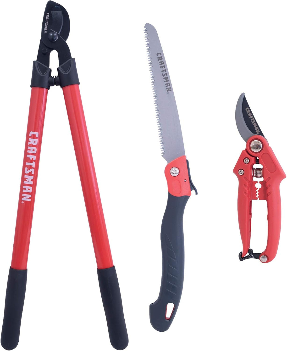 CRAFTSMAN CMXMKIT0170 Tree & Shrub Pruning Set with Bypass Pruning Shears, Bypass Lopper and