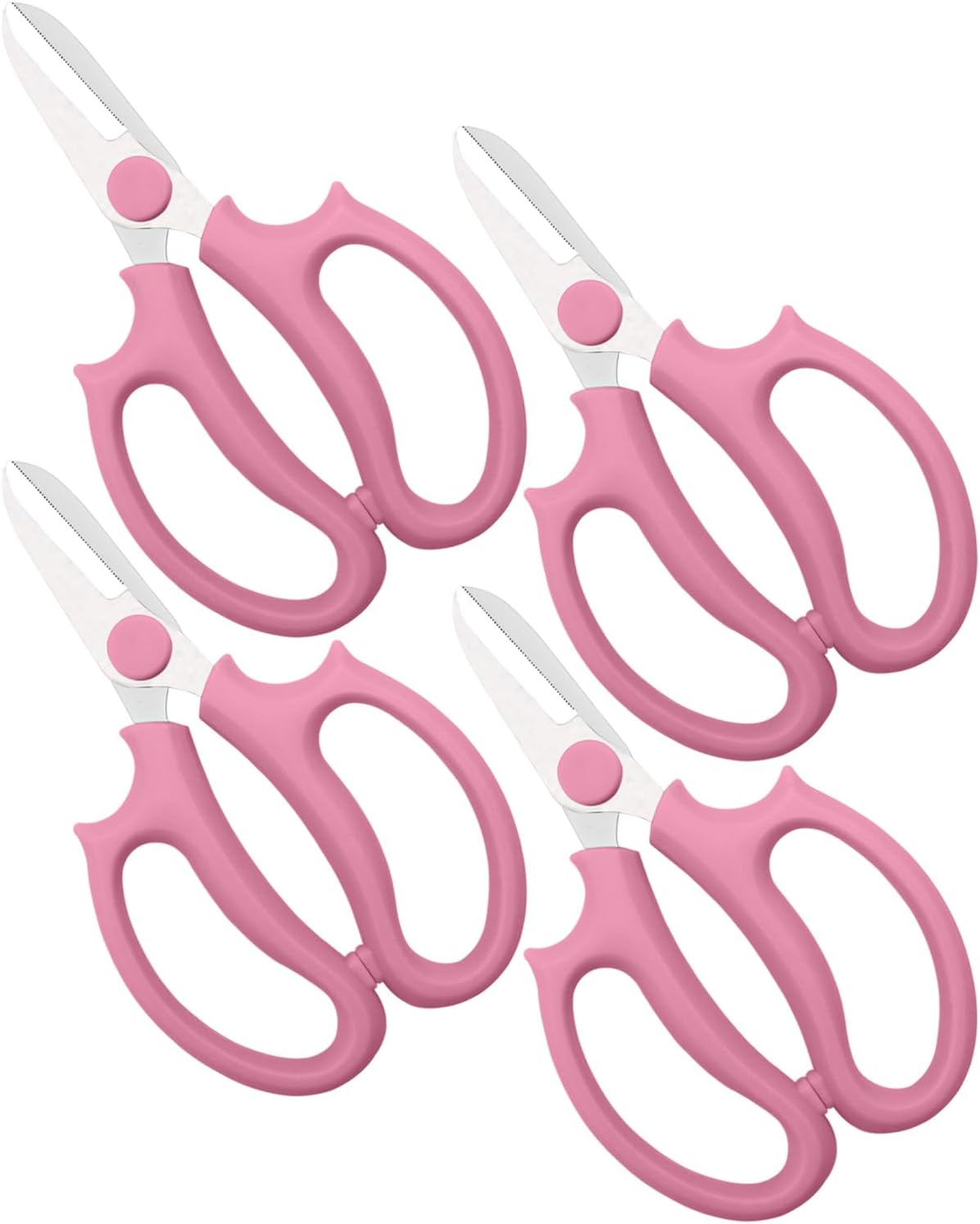 Pink Flower Scissors, Thickened Stainless Steel Floral Pruning Snips – Sharp Garden Clippers for