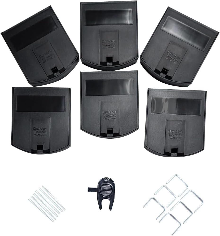 B&G – Mouse Station (6 Pack & 1 Key) - Durable, Discreet Low-Profile Bait Station with Universal