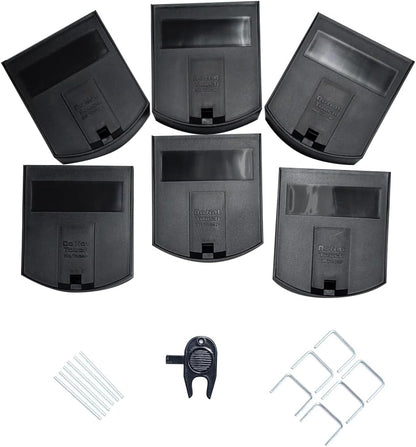 B&G – Mouse Station (6 Pack & 1 Key) - Durable, Discreet Low-Profile Bait Station with Universal