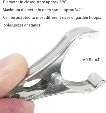 40 PCS Garden Clips, Greenhouse Clamps Made of Stainless Steel, Greenhouse Clips for Netting, Have