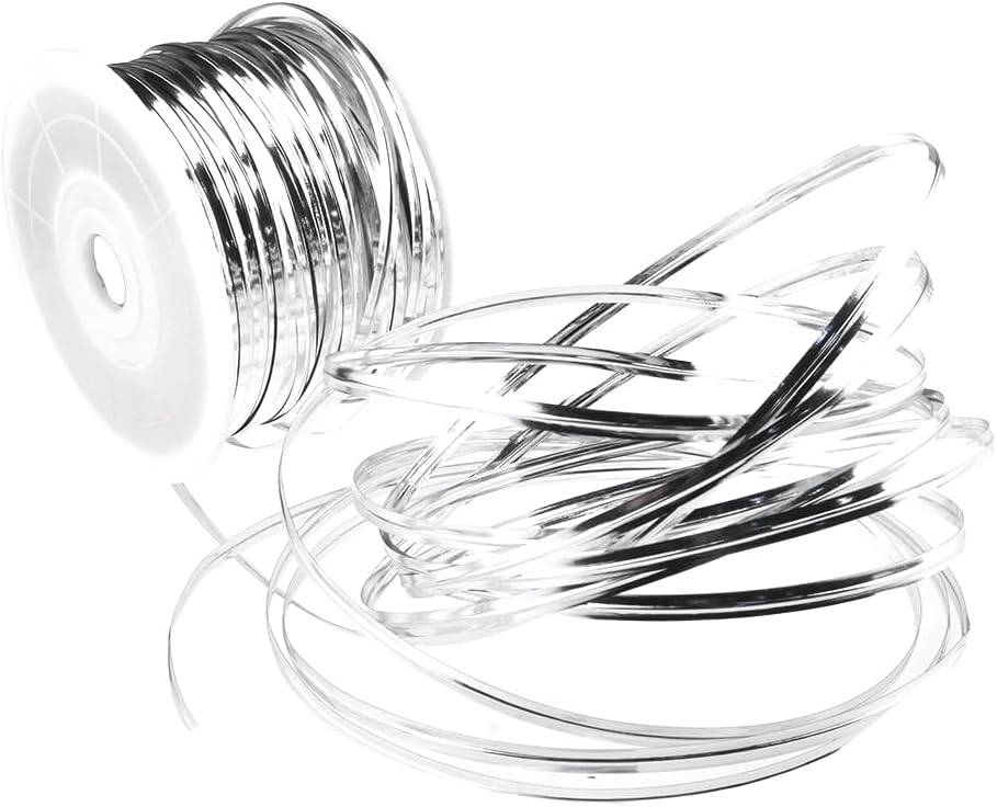 HAHIYO 100Yards/300Feet/91M Silver Metal Twist Ties Bread Candy Coffee Bag Ties Plant Garden Twist