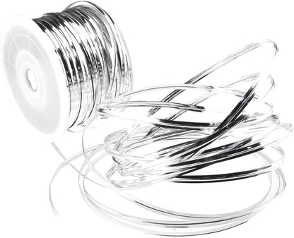HAHIYO 100Yards/300Feet/91M Silver Metal Twist Ties Bread Candy Coffee Bag Ties Plant Garden Twist