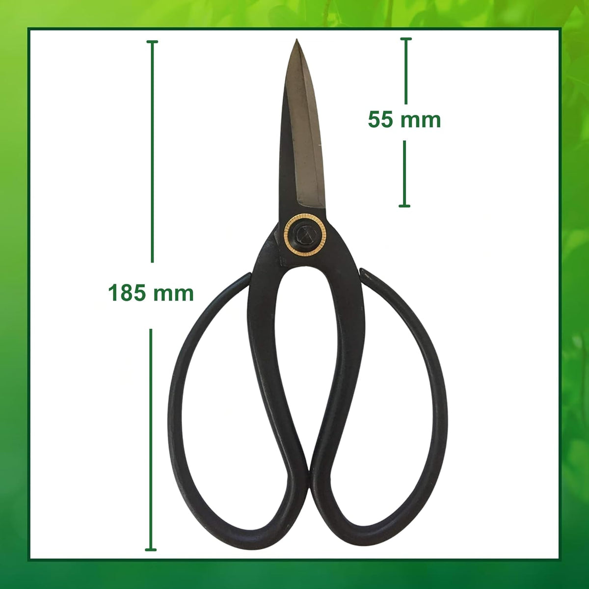 GARDEN GURU Professional Bonsai Scissors 180mm - Traditional Butterfly Pruner Shear for Precise
