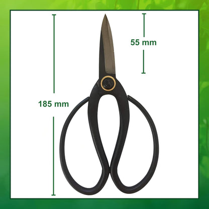 GARDEN GURU Professional Bonsai Scissors 180mm - Traditional Butterfly Pruner Shear for Precise