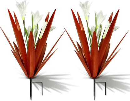 Homight Metal Agave Plant Outdoor Decoration Lily Mexican Yard Art Garden Gift Home Decor Hand