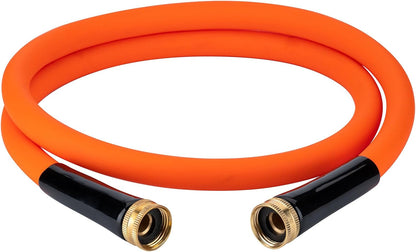 EASTRANS Female to Female Garden Hose 3 ft x 5/8", Heavy Duty Short Water Hose with 3/4" Solid