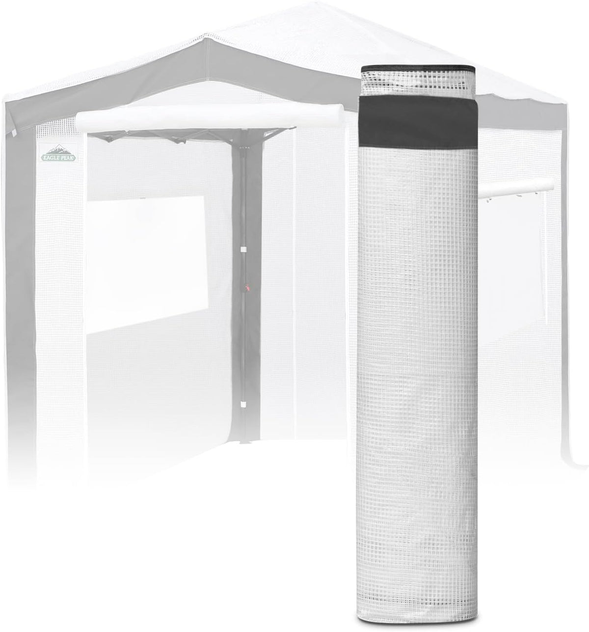 EAGLE PEAK Replacement Cover for 8x6 Pop up Greenhouse with Polyester Reinforced Corners, Front and