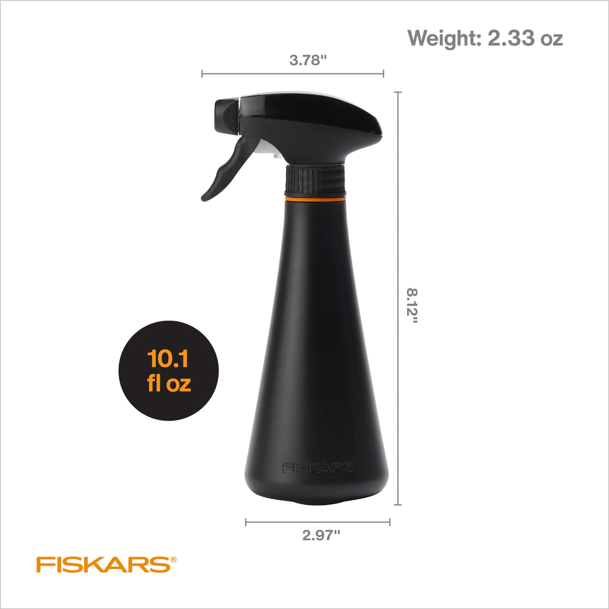 Fiskars 10oz Plant Mister Spray Bottle for Indoor Plants, Black