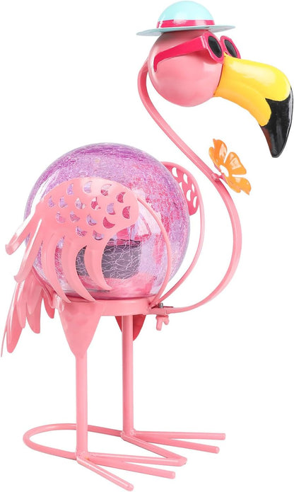 MUMTOP Flamingo Solar Lights Outdoor, Decorative Waterproof LED Solar Lanterns for Patio Garden
