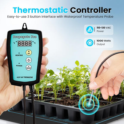 Seedling Heating Mat | Fits (1) Standard 1020 Tray | Germination Grow Heat Pad for Seed & Starter