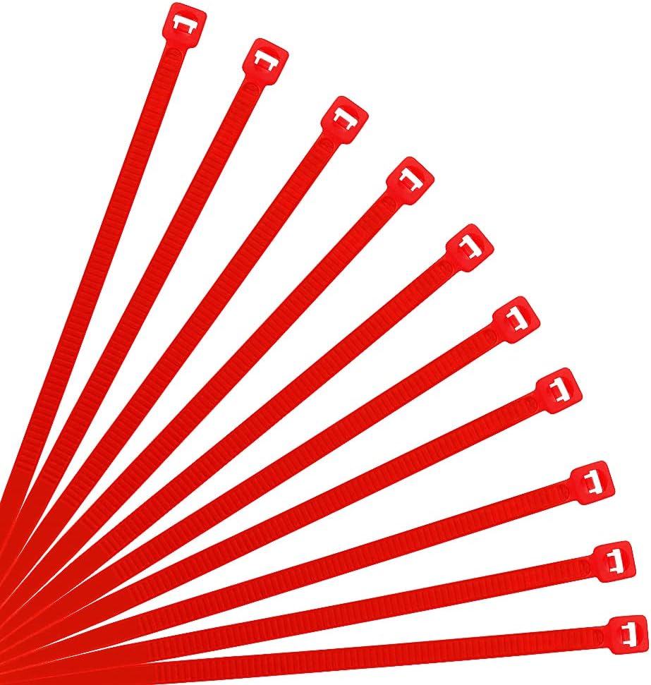 XINGO 10 Inch Cable Zip Ties (500 Pack), 40 Lbs Tensile Strength-Heavy Duty, Self-Locking Nylon