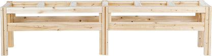 Greenes Fence Six Bucket Elevated Cedar Wood Garden Frame, 84 in. x 16 in. x 20 in. - Made in USA