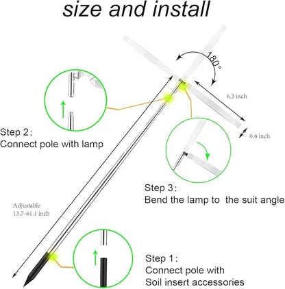 yadoker Plant Grow Light, LED Growing Light Full Spectrum for Indoor Plants,Height Adjustable
