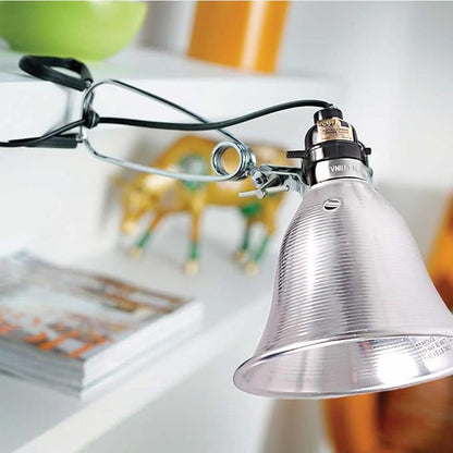 Simple Deluxe Clamp Lamp Light 60 Watt with 5.5 Inch Aluminum Reflector (no Bulb Included), 6 Feet