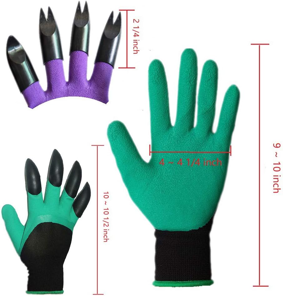 DCCPAA Garden Gloves with Claws,Claw Gardening Gloves for Digging,Planting, Weeding