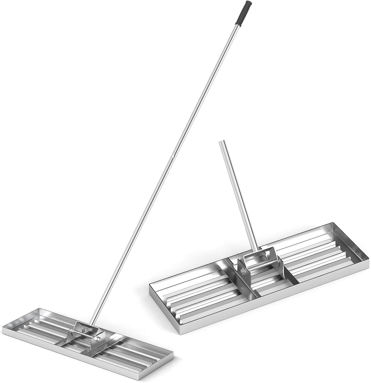 Goplus Lawn Leveling Rake, 30" x 10" Heavy Duty Level Lawn Tool w/ Ergonomic Handle for Soil