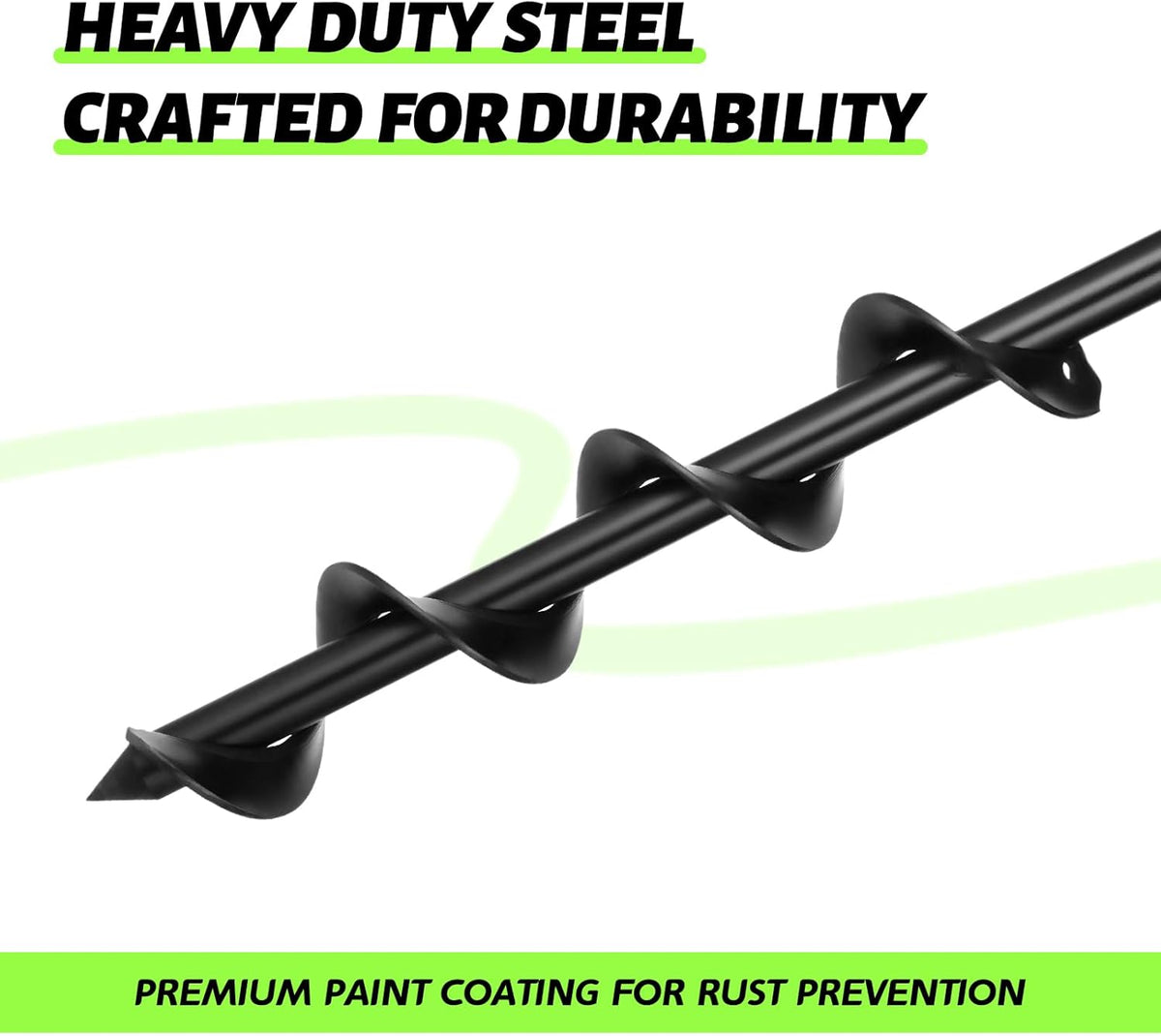 ERYTLLY Auger Drill Bit for Planting 2 x14.5inch,Garden Auger Spiral Bulb Planter Tool for Umbrella