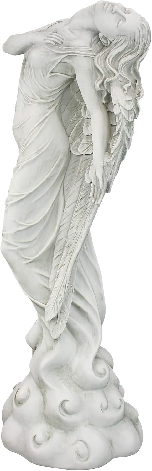 Design Toscano Ascending Angel Garden Statue, Medium, Antique Stone