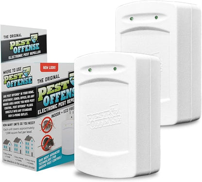 2025 Upgraded PEST OFFENSE New Look Electronic Pest Repeller for Indoor Pest Control of Mice, Rats