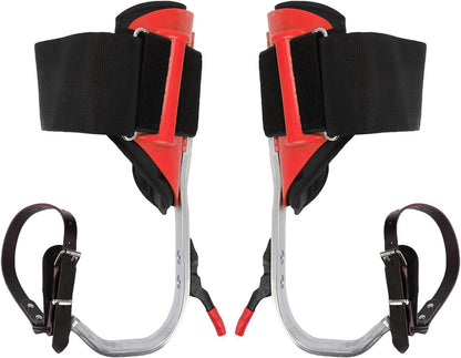 Tree Climbing Spikes Kit Aluminum Alloy Adjustable Tree Climbing Equipment with Anti Slip Pedal for
