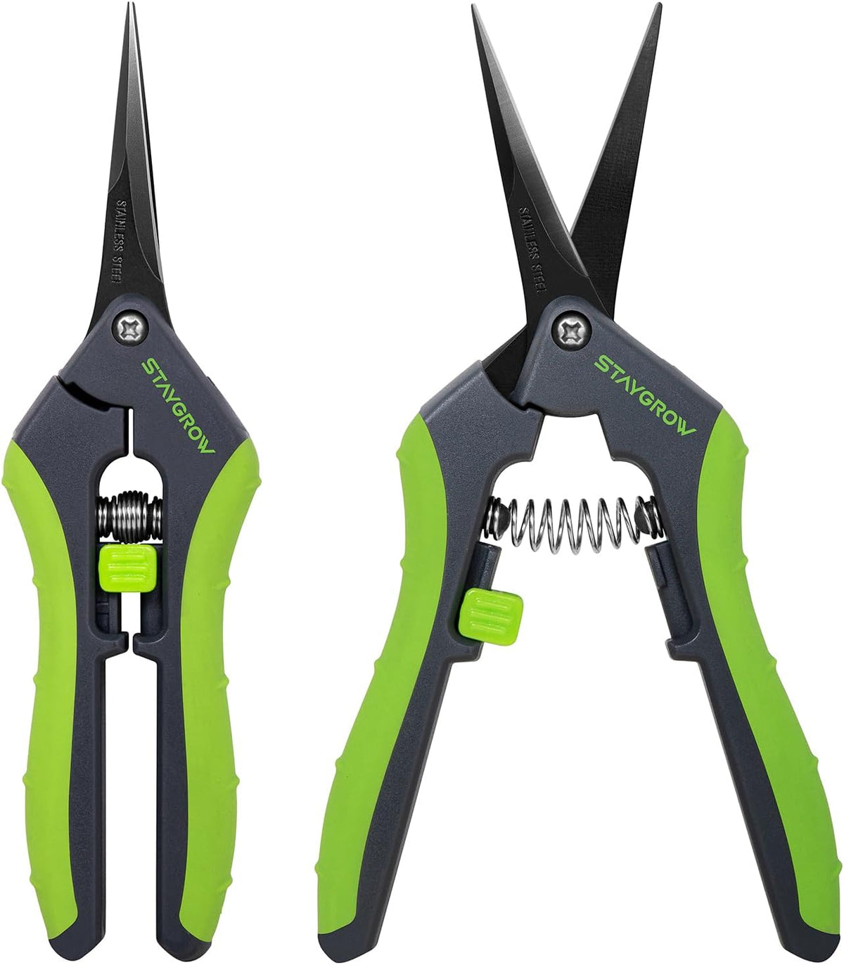 2pcs 6.5" Pruning Shears for Gardening, Ultra Sharp Garden Scissors for Precise Cuts, Stainless