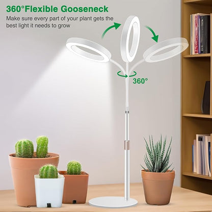 Grow Lights for Indoor Plants, 80 LED Full Spectrum Desk Plant Light for Growing Small Plant