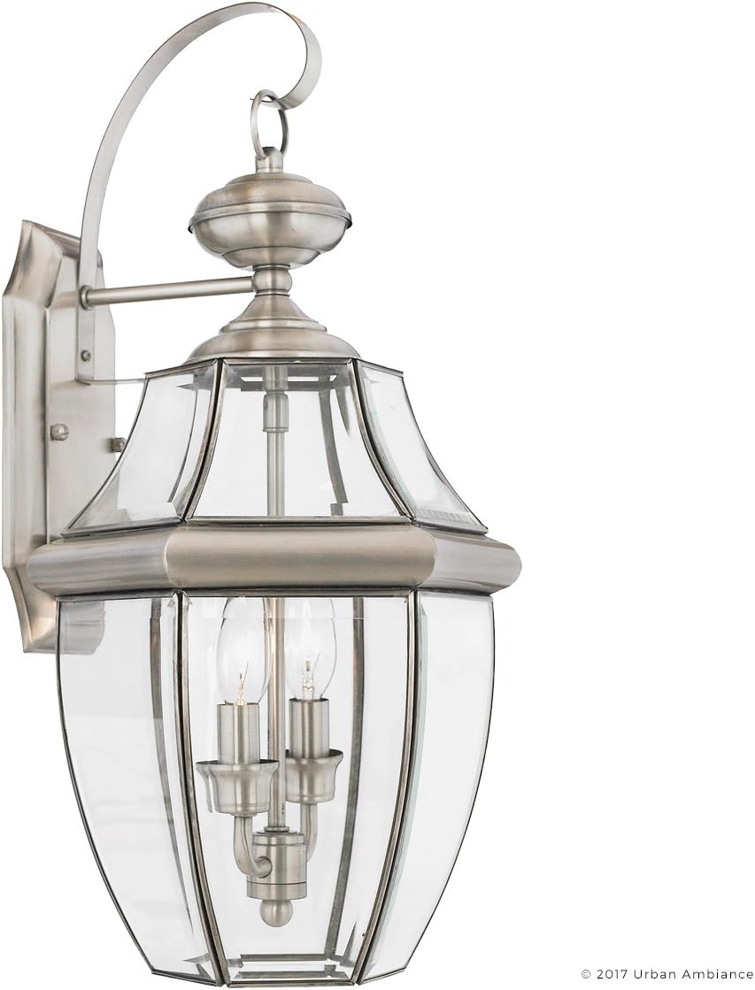 Urban Ambiance Luxury Colonial Outdoor Wall Light, Large Size: 20" H x 10.5" W, with Tudor Style