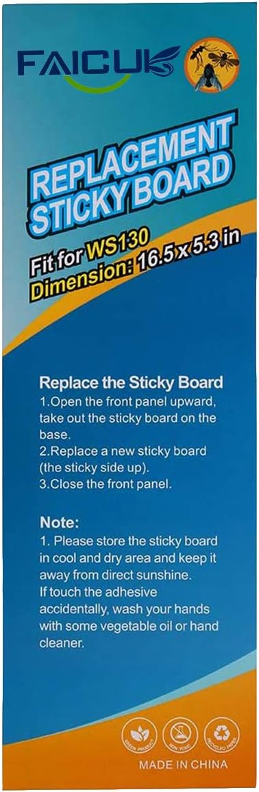 Faicuk Wall Sconce Fly Light Trap (WS130 Replacement Glue Board)