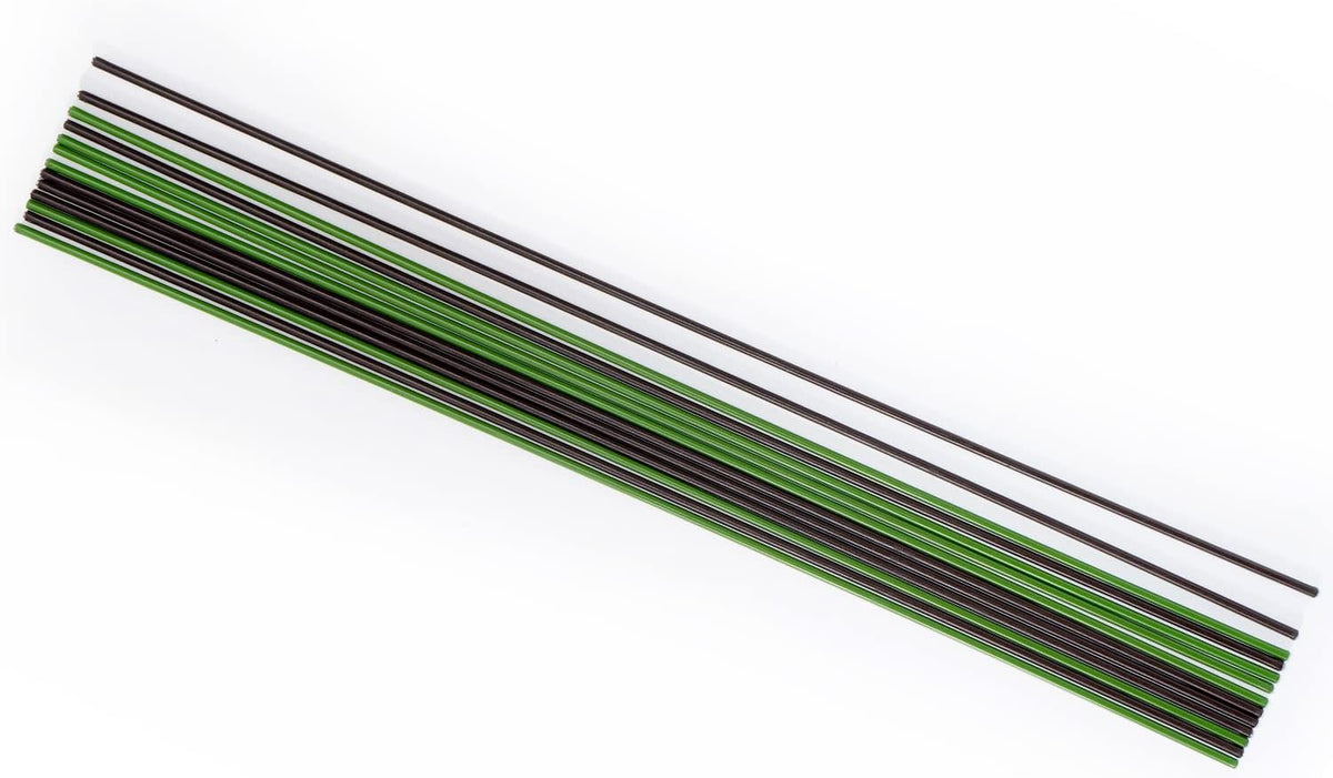 10-PCs 15-3/4" Plastic Coated Orchid Stakes for Plants Support, Bendable Orchid Support Stakes