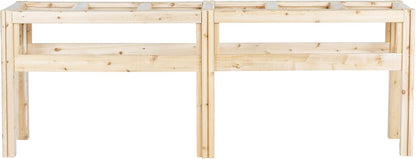 Greenes Fence Six Bucket Elevated Cedar Wood Garden Frame, 84 in. x 16 in. x 30 in. - Made in USA