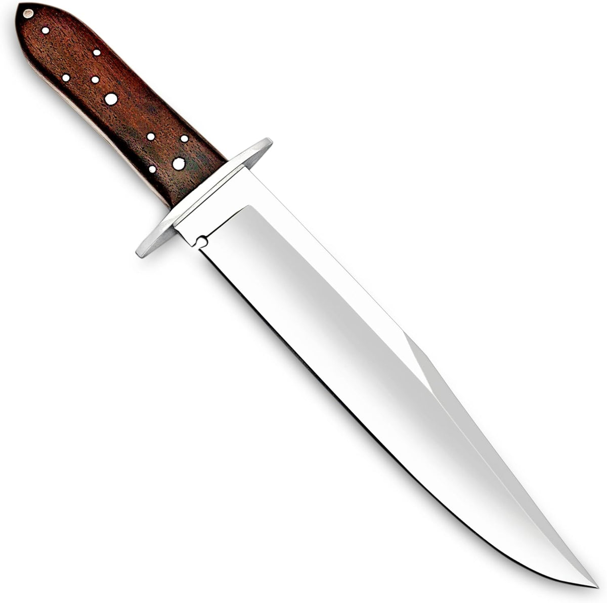 Handmade D2 Steel 14 Inches Full Tang Bowie Knife with leather sheath, Hunting knife with Wood