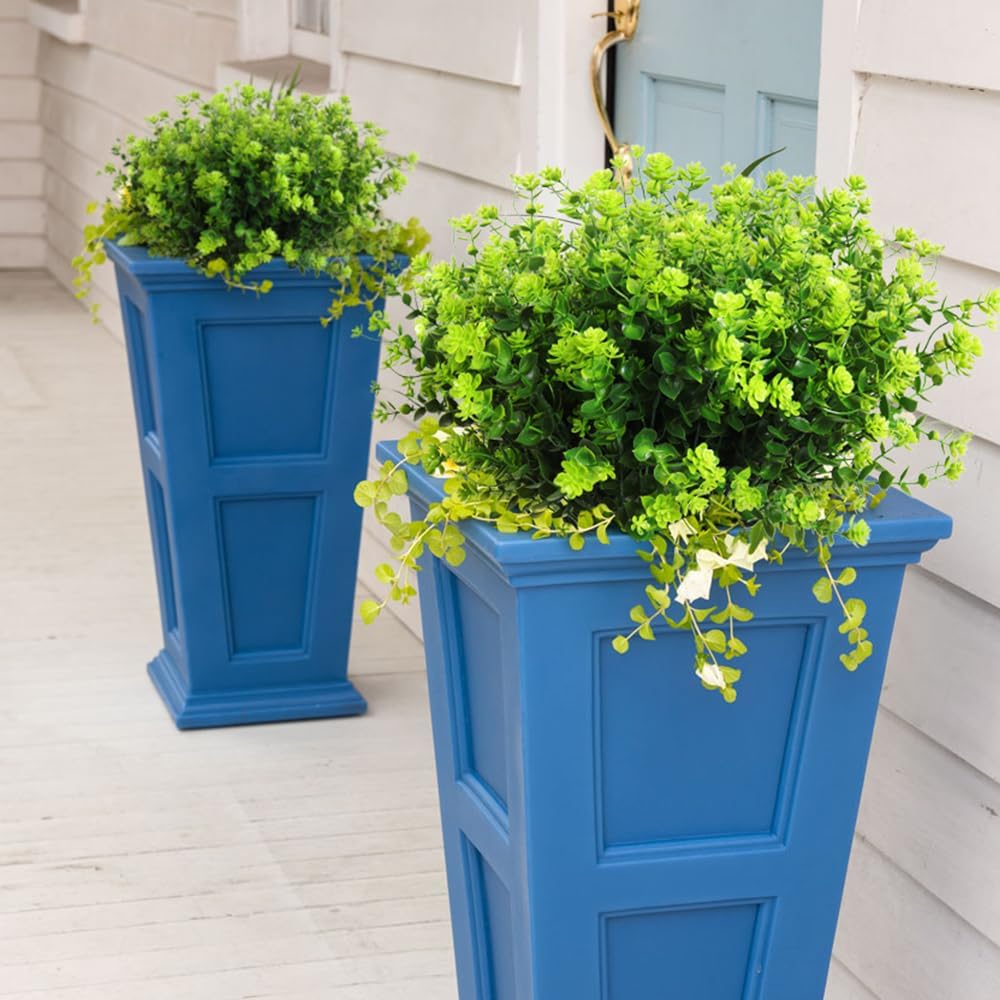 RECUTMS Artificial Outdoor Flowers Artificial Greenery Artificial Plant Bundles Spring Greenery
