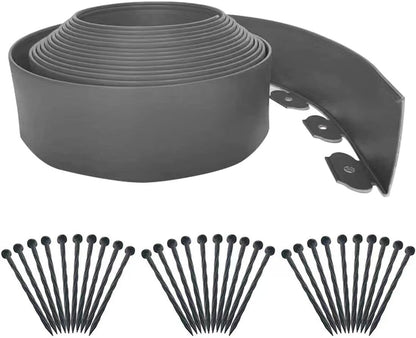 Landscape Edging 33ft,Garden Borders Edging [Extra Tall 4IN ] with 30pcs Spikes,Lawn Edging Kit